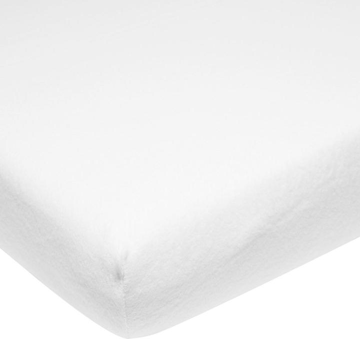 Actual product image Meyco molton stretch fitted sheet 2-pack 50x90 white (90 x 50 cm)