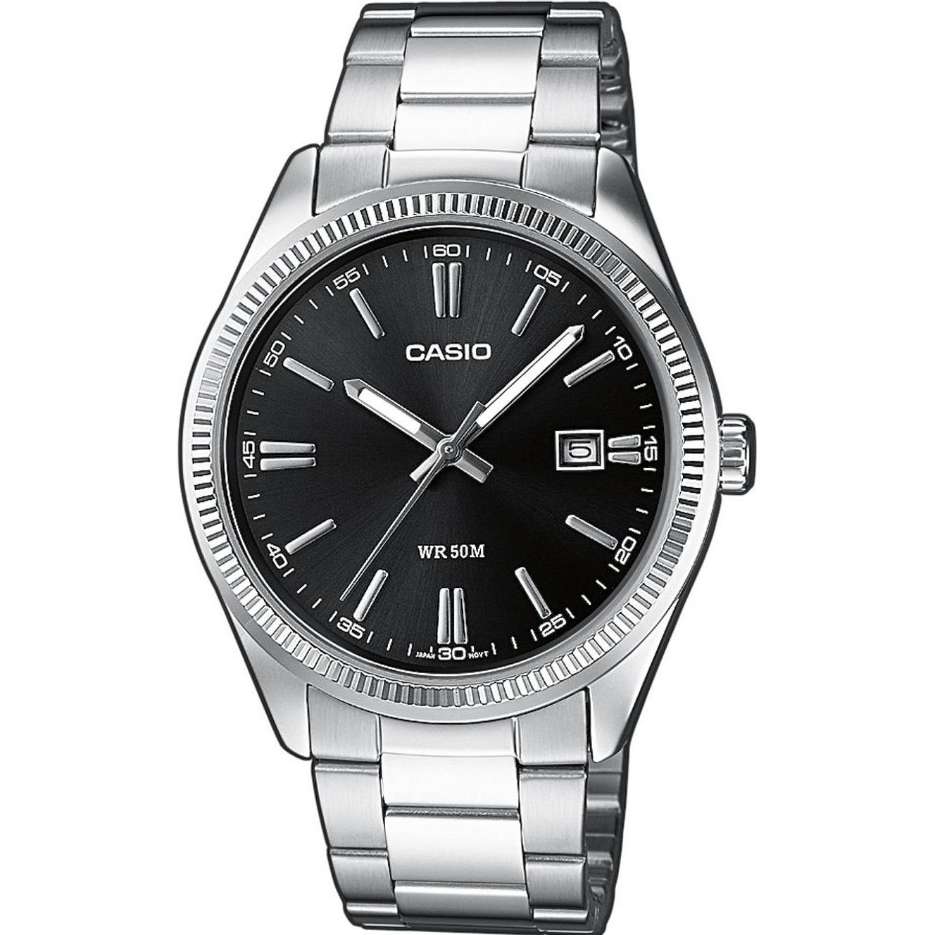 Casio, Armbanduhr, Mtp-1302pd-1a1vef, Silber, (Analoguhr, 38.50 mm)