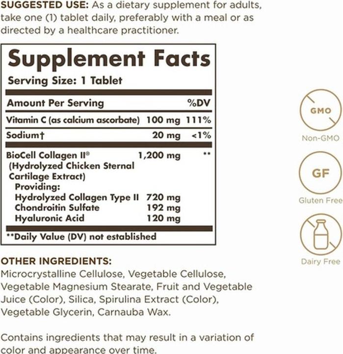 Produktbild Solgar Ialuronic Formel Tabletten (30 Stk) (30 Stück, Tabletten, 158 g)