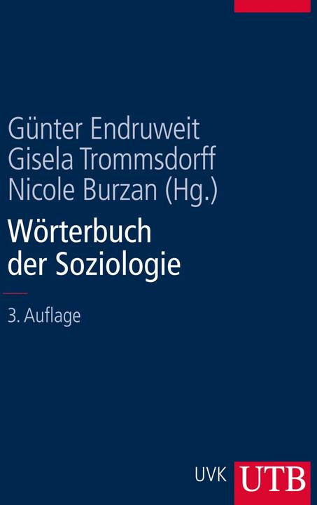Produktbild Wörterbuch der Soziologie (Deutsch, Gisela Trommsdorff, Günter Endruweit, Nicole Burzan, 2014)