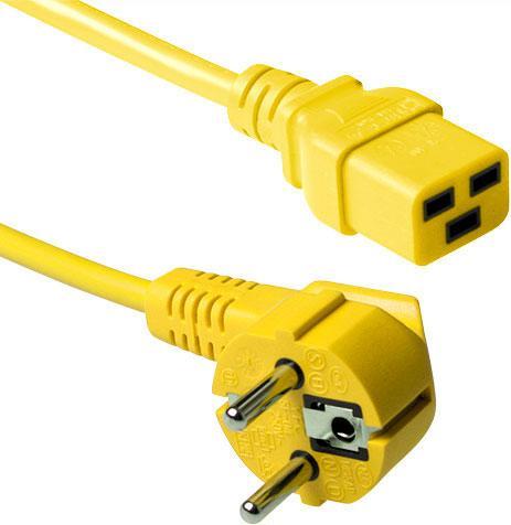 Actual product image ACT Powercord mains connector CEE7/7 male (angled) (0.60 m, CEE 7/7)