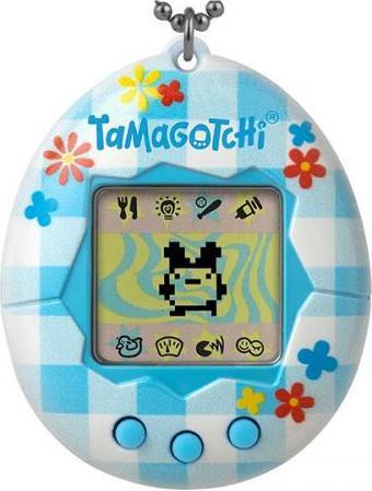 Produktbild Bandai Tamagotchi Original Flower Gingham Shell | Tamagotchi Original Cyber Pet 90s Adults and Kids