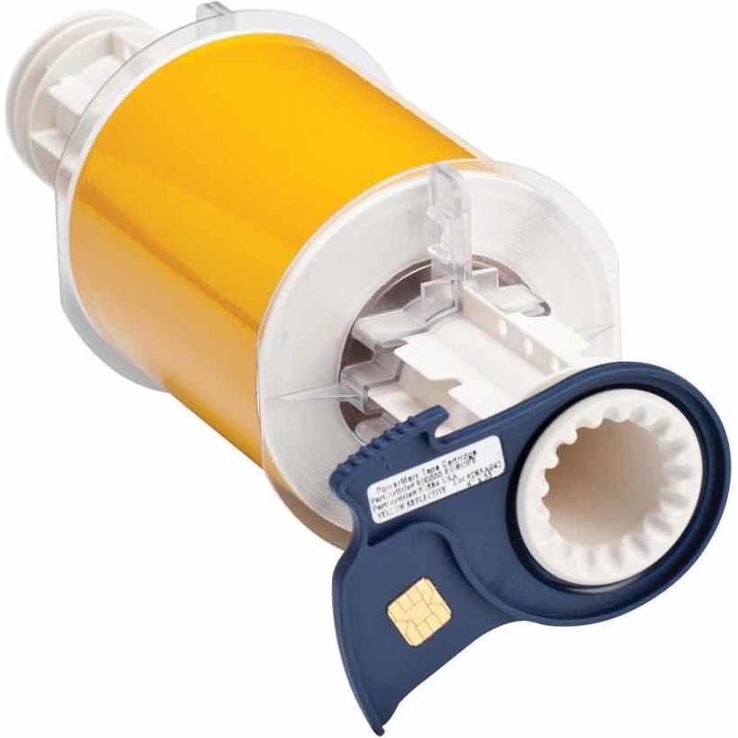 Brady, Etiketten, B85-100x10-584-YL, reflektierendes Vinylband, Gelb, glänzend, 100.00 mm x 10.00 m, permanent