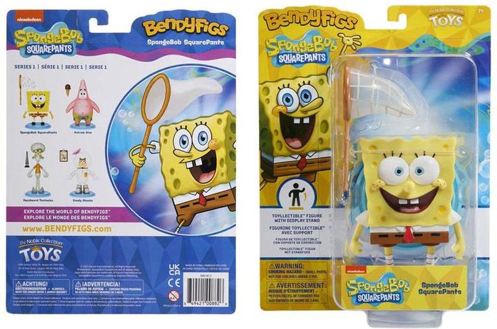 Produktbild Noble Collection Bob l'éponge figurine flexible Bendyfigs Spongebob 12 cm