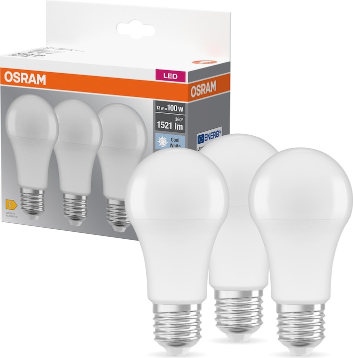 Immagine prodotto Osram Base Led Classic A (E27, 14 W, 1521 lm, 3 x, F)