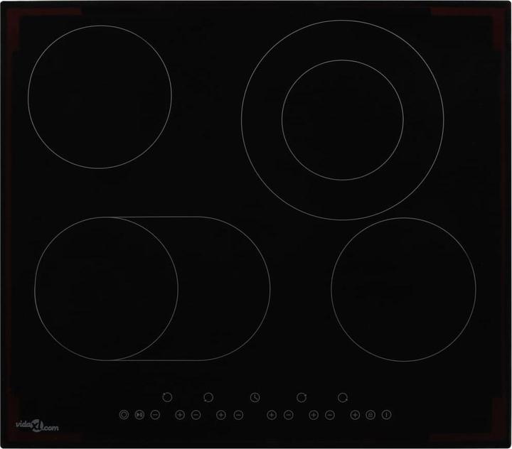 vidaXL Herd (59 cm, Glaskeramik Kochfeld)
