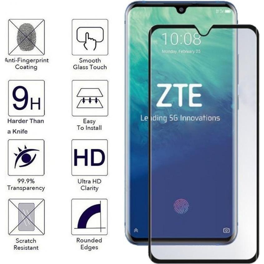 Thumbnail - Screenguard ZTE Axon 10 Pro Full Screen Panzerglas Schutzfolie 2.5D 9H (1 Stück, ZTE Axon 10 Pro), Smartphone Schutzfoli...