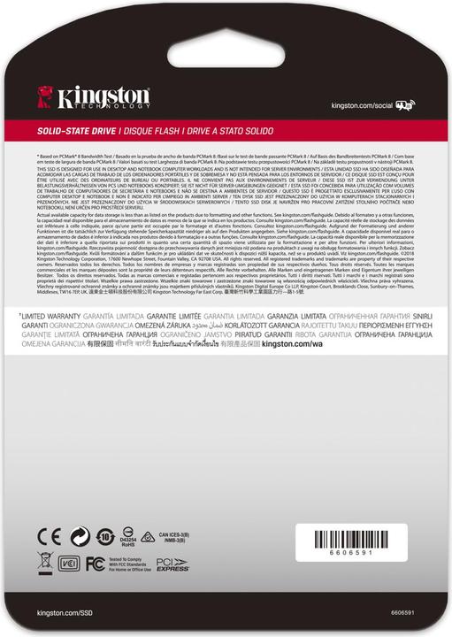 Produktbild Kingston A2000 (1000 GB, M.2 2280)