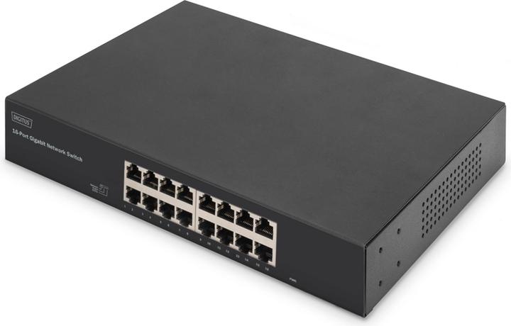 Produktbild Digitus 16-Port Gigabit Switch, 19 Zoll, Unmanaged (16 Ports)