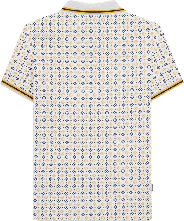 Actual product image Lambretta Mens SS25 Geometric Polo Shirt (XXL)