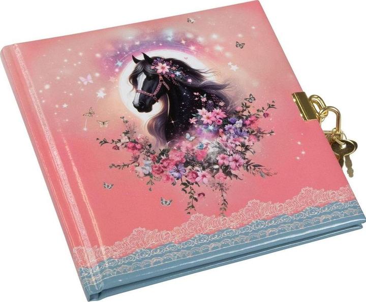 Produktbild Bruckner Brückner Tagebuch Luna Pferd mit Schloss (16.5 x 16.5 cm, Blanko)