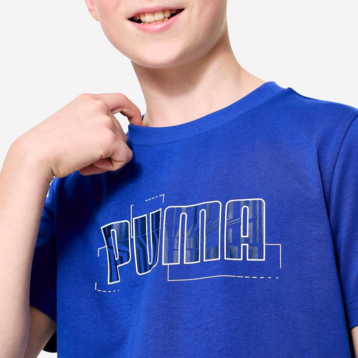 Produktbild Decathlon T-Shirt Kinder Baumwolle - Print blau (176)