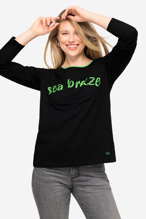 Produktbild Laurasøn T-Shirt, Regular Fit, Statement Print, Rundhals, Langarm, OEKO-TEX (S)