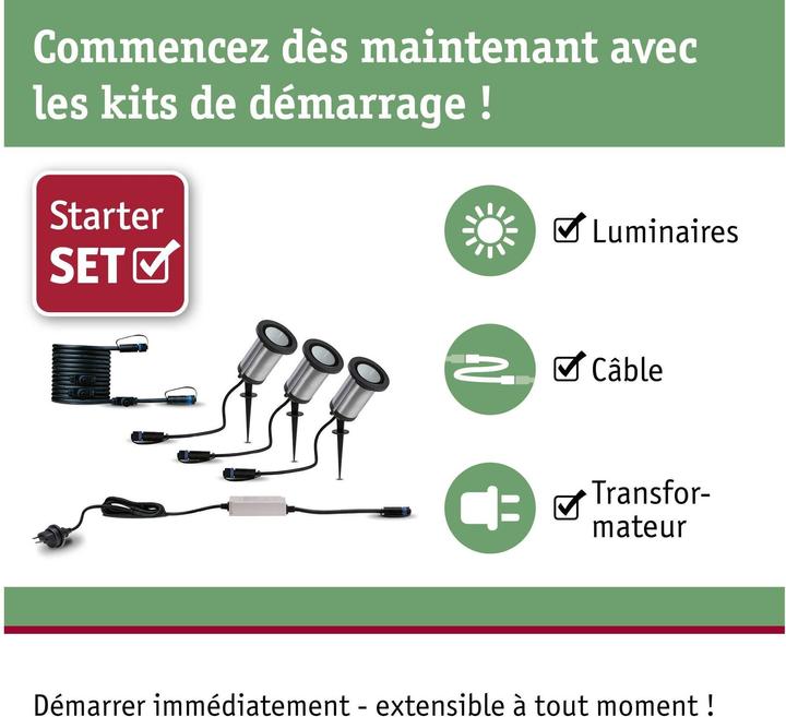 Produktbild Paulmann Outdoor Plug & Shine Classic Starterset (310 lm, IP65)