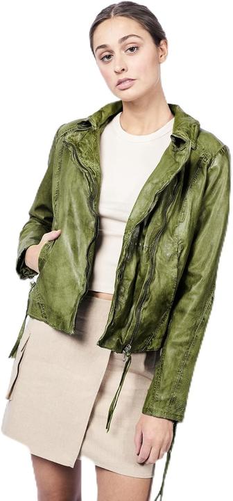 Actual product image Freaky Nation New Ruby Safari Leather Biker Jacket (S)