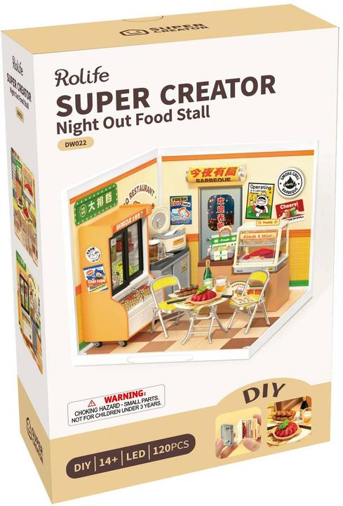 Produktbild Robotime Bausatz Night Out Food Stall