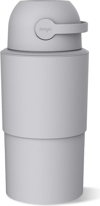 Magic L Diaper Bin, concrete grey