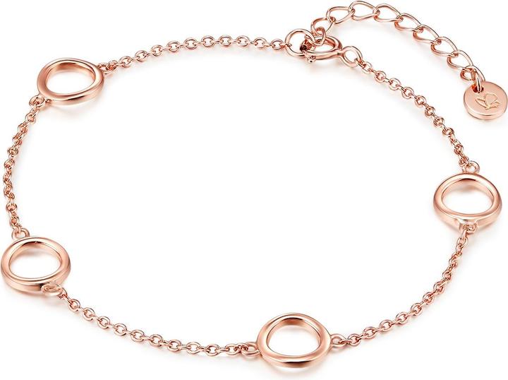 Immagine prodotto Glanzstücke München Donna Argento Rosa Oro 17,0 cm Lunghezza base + 3,0 cm Estensione - 10250 (17 cm, Argento)