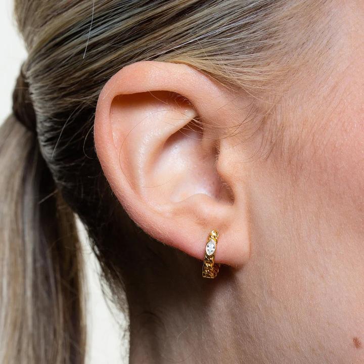 Immagine prodotto Xenox Orecchini a cerchio Curb Mini (Argento 925)