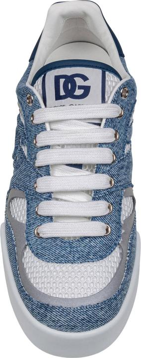 Produktbild Dolce & Gabbana portofino strobel light sneakers in technical mesh denime white and jeans (44)