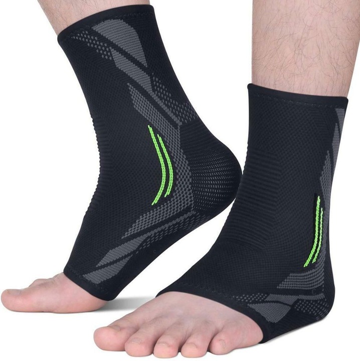 Produktbild König Design Fussbandage Bandage Fussgelenk Knöchelbandage Sprunggelenkbandage Verband (XL)