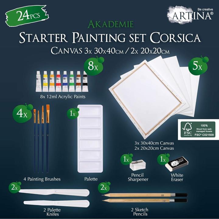Image du produit Artina 24pcs Acrylique Set Corsica