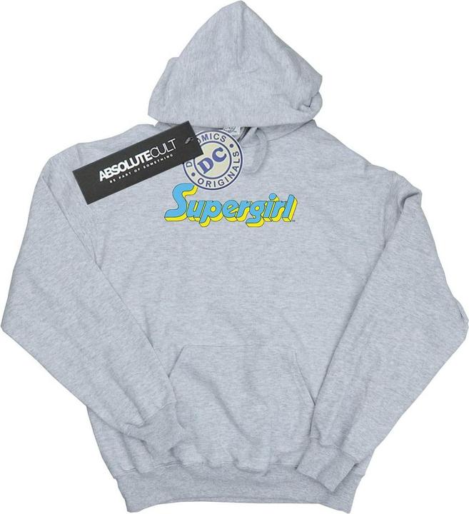 Image du produit - Sweat à capuche SUPERGIRL TEXT LOGO - Fille (152, 158)