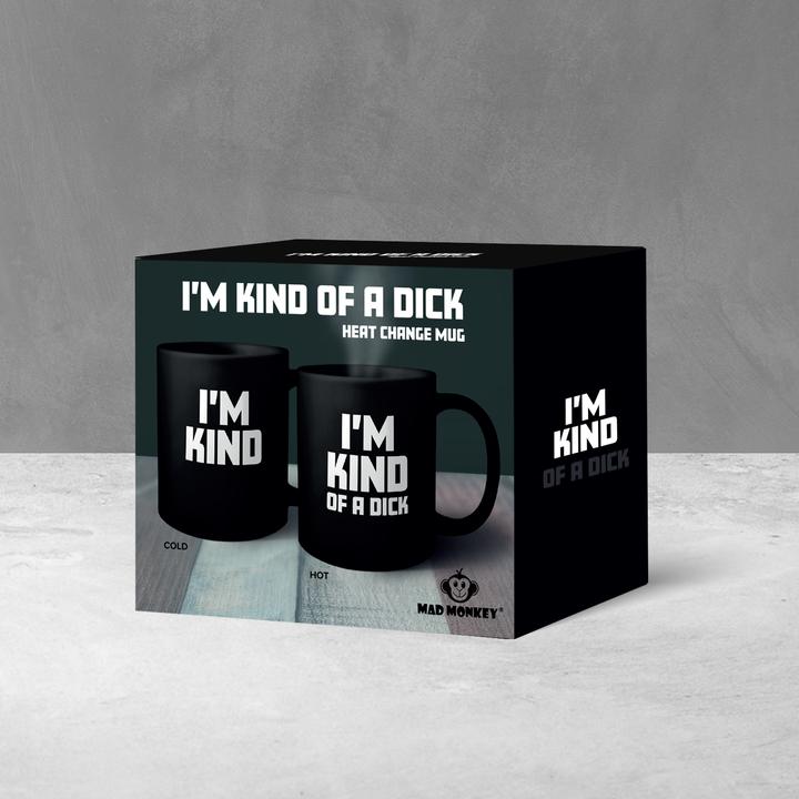 Produktbild Mad Monkey Tasse Kind of a Dick mit Farbwechsel durch Wärme (300 ml, 1 x)
