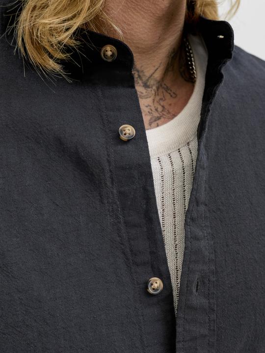 Actual product image Jack & Jones Jjesummer Linen Blend Band Shirt L/S Sn (XL)