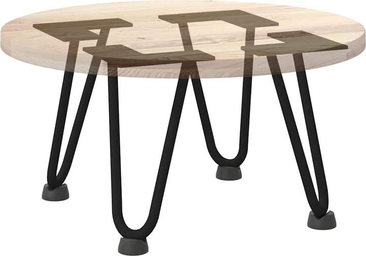 VidaXL Haarnadelbeine 4 Stk. Schwarz 20 cm Massivstahl Hairpin Tischbein