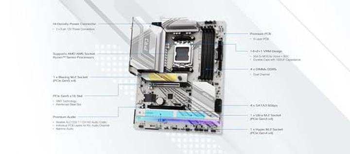 Produktbild AsRock X870 Pro RS WiFi (AM5, AMD X870, ATX)