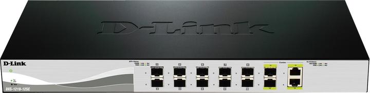 Produktbild D-Link Smart+ L2+ 10port 10GbE SFP+ & 2port Multigigabit Copper/SFP+ 100M/1G/2.5G/5G/10G (12 Ports)