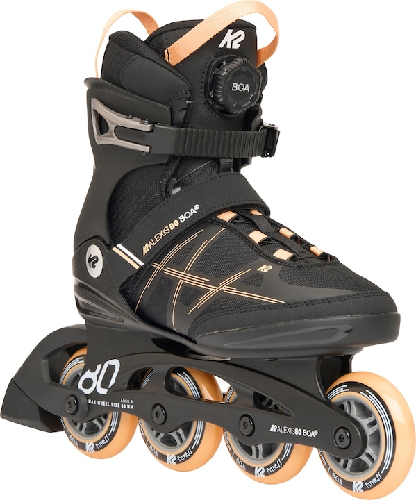 Actual product image K2 ALEXIS 80 BOA,black - pink black - pink 7.5 (38)