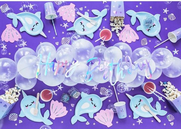 Actual product image Partydeco Popcorn box - shells (6 pieces) (6x)