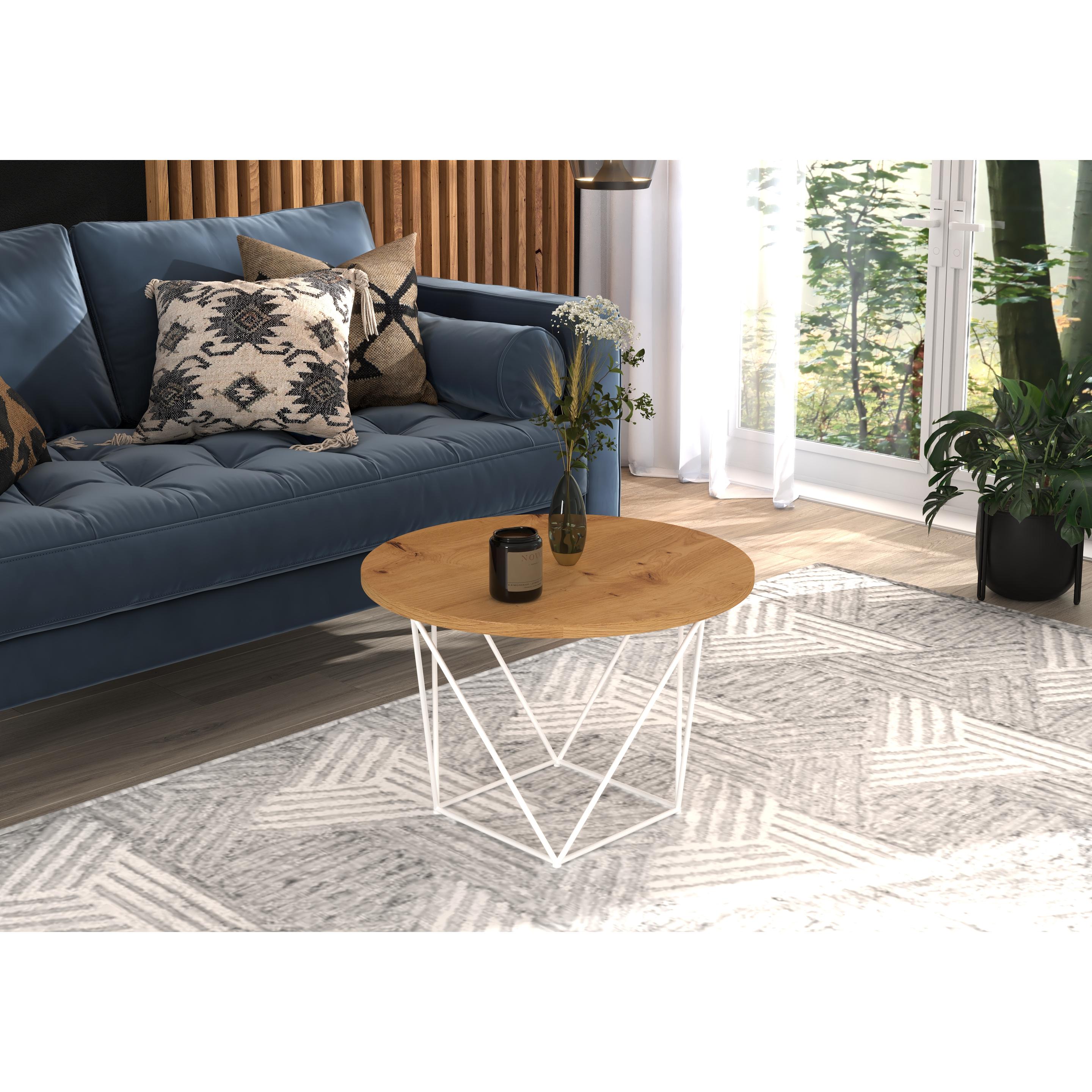 ADRK Furniture, Couchtisch + Beistelltisch, Liam (55 x 55 x 37 cm)