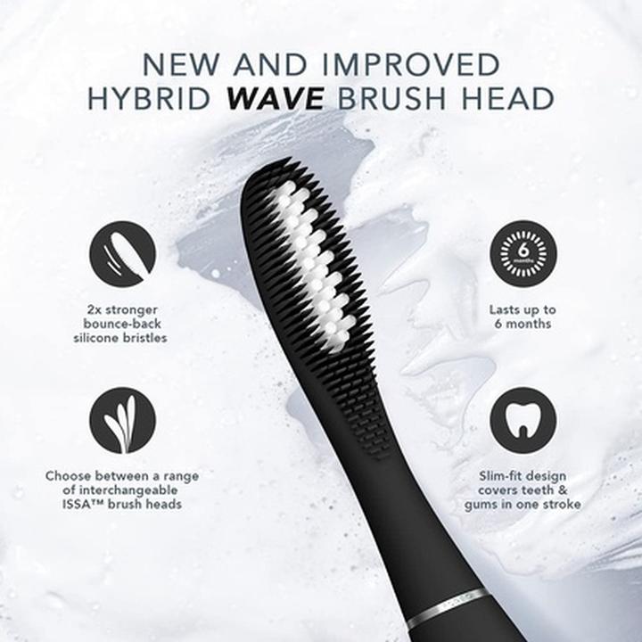 Produktbild Foreo ISSA Hybrid Wave Brush Head, Medical-Grade Silicone + PBT Polymer (1 x)
