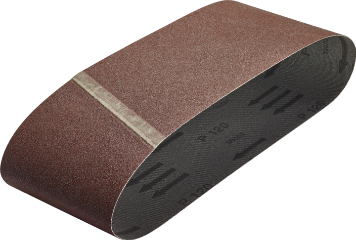 Actual product image wolfcraft 6 Fabric Sanding Belts 76 x 457 mm, grain 120 (120)
