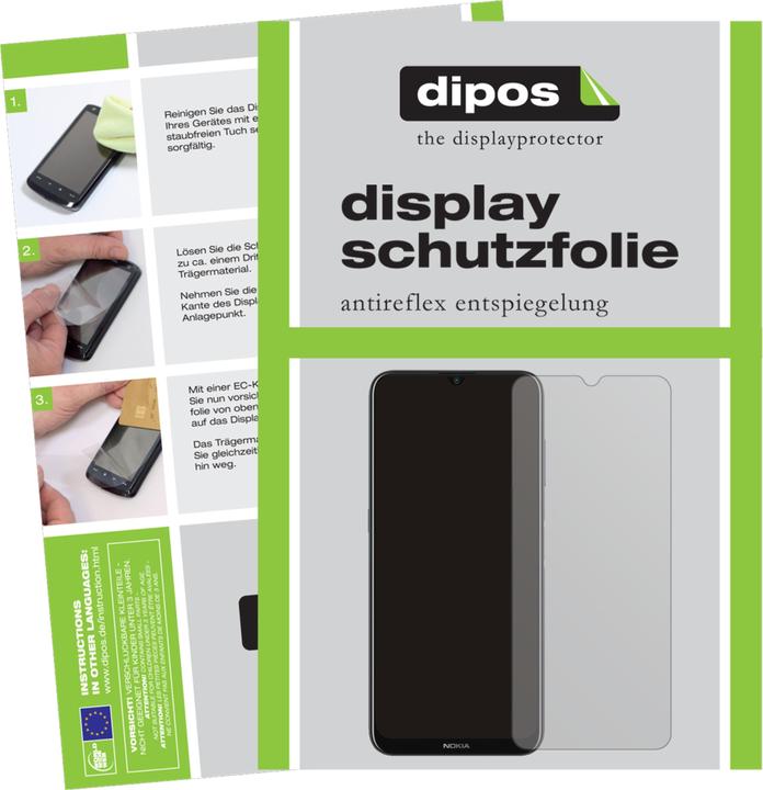 Dipos 6X Pellicola Protettiva Antiriflesso Per Nokia G20 – Made In Germany, Opaca, Anti-impronta