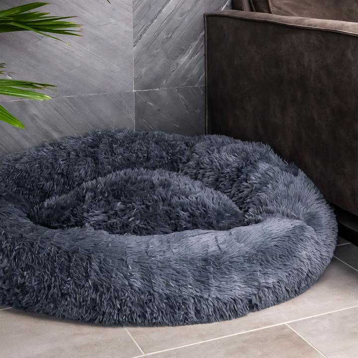 Image du produit Intirilife Lit pour animaux domestiques en gris diamètre 100 cm (Chat, Chien)