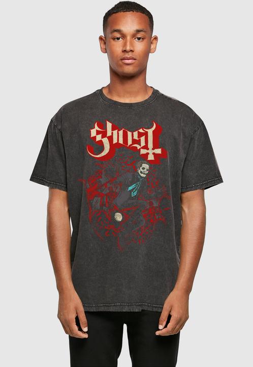Produktbild Merchcode Ghost - Colony In Flight Acid Washed Heavy Oversized Tee - 115555 (S)