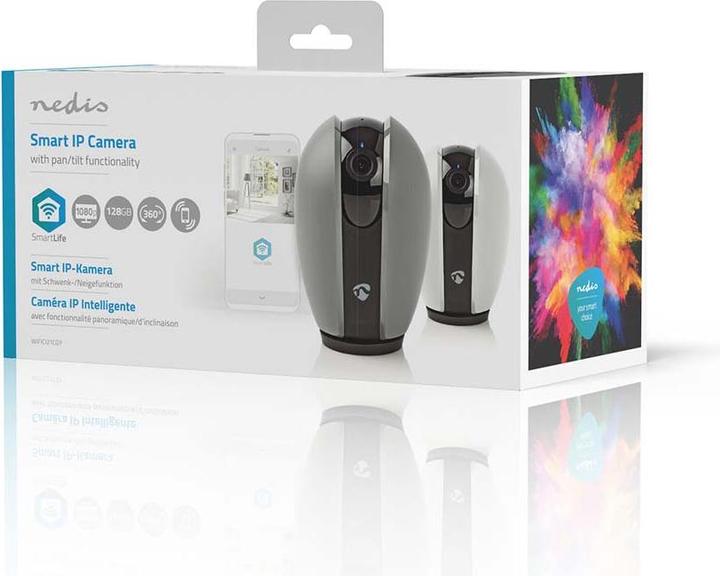 Immagine prodotto Nedis WIFICI21CGY SmartLife Vnitřní Camera | Wi-Fi | Full HD 1080p | Náklon | (1920 x 1080 Pixels)