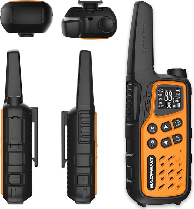 Baofeng Walkie-Talkie BF-T25E Orange (10 km)