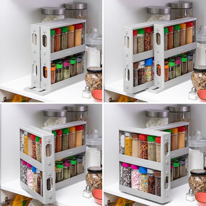 Actual product image InnovaGoods Sliding and swivelling spice rack