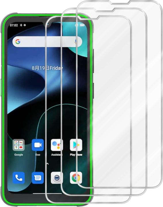Actual product image Cadorabo Tempered Glass for Blackview BV5200 / BV5200 PRO Fullcover 3x Pack (3 pcs., Blackview BV5200)