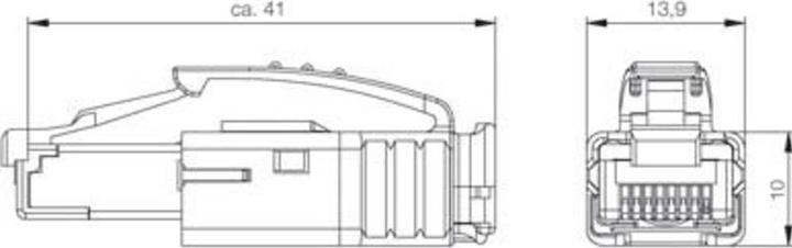 Immagine prodotto Weidmüller Connettore dati sensore/attuatore Spina RJ45 a crimpare