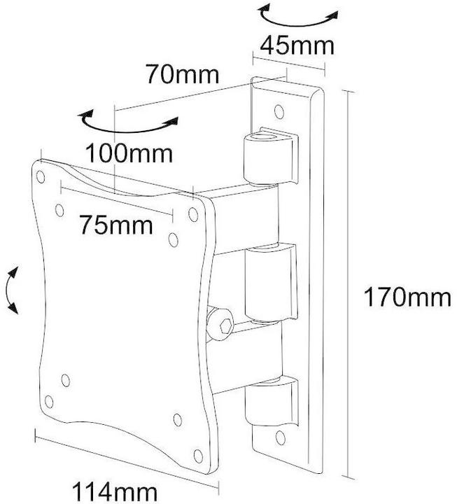 Produktbild Neomounts FPMA-W810Black (Wand, 27.01", 12 kg)