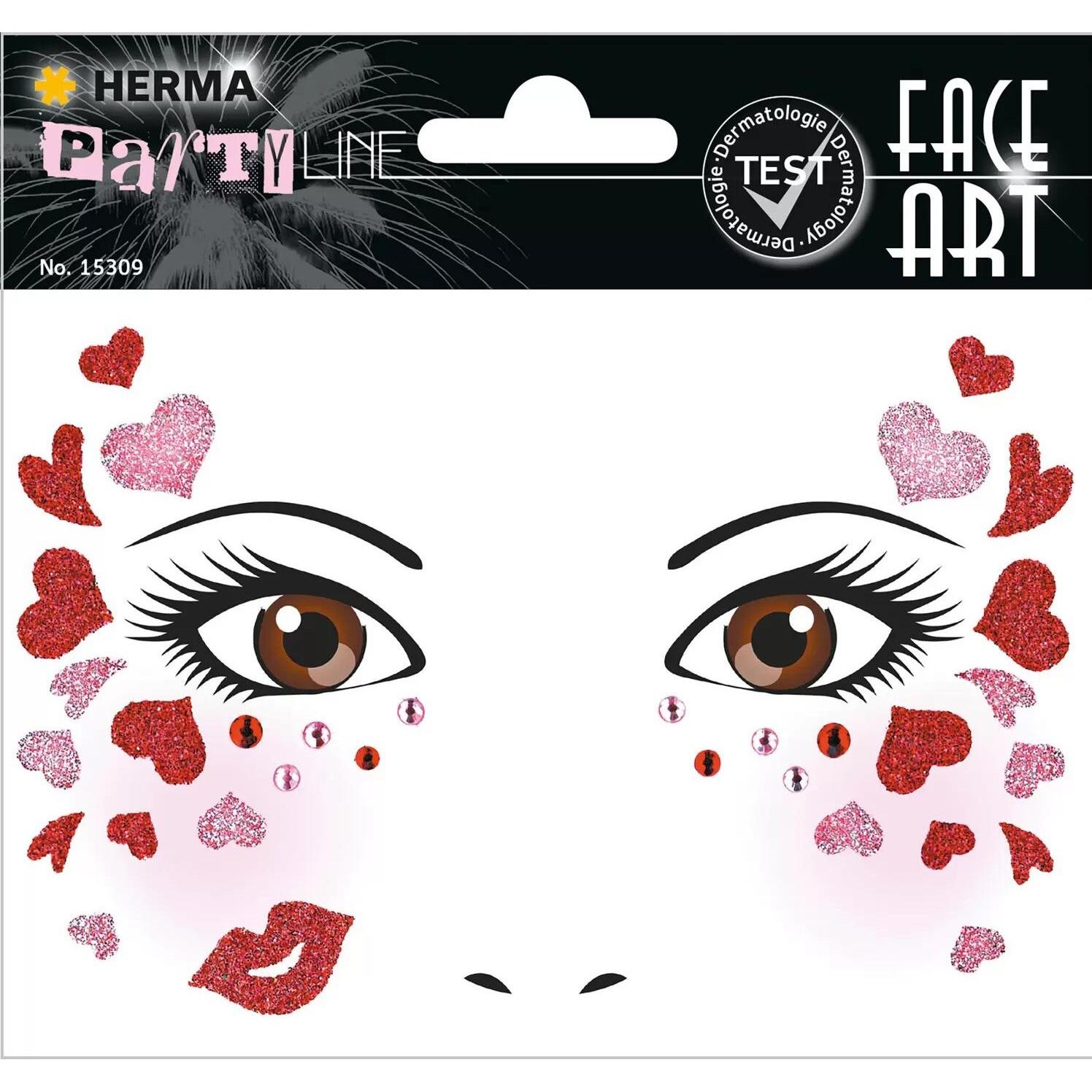 Herma Mehrfarbig Sticker, Face Art Sticker (1 Sticker)