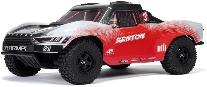 Arrma Short Course Truck Senton BLX 223S Rot ARTR, 1:10 (RTR Prêt à fonctionner)