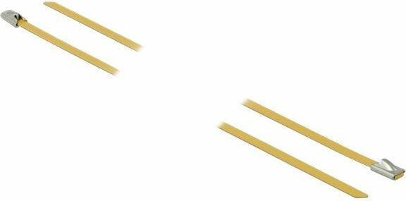 Produktbild Delock Edelstahlkabelbinder 300x4,6 10 Stk. (Metallkabelbinder, 300 mm, 10 Stk.)