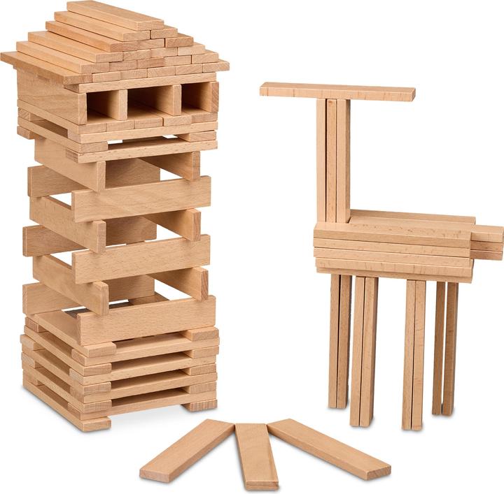 Relaxdays 100x wooden blocks buy at Galaxus